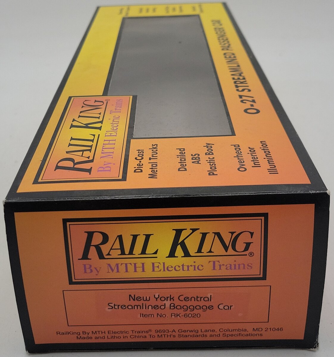 MTH 30-6020 New York Central Streamlined Baggage Car #9152 LN/Box