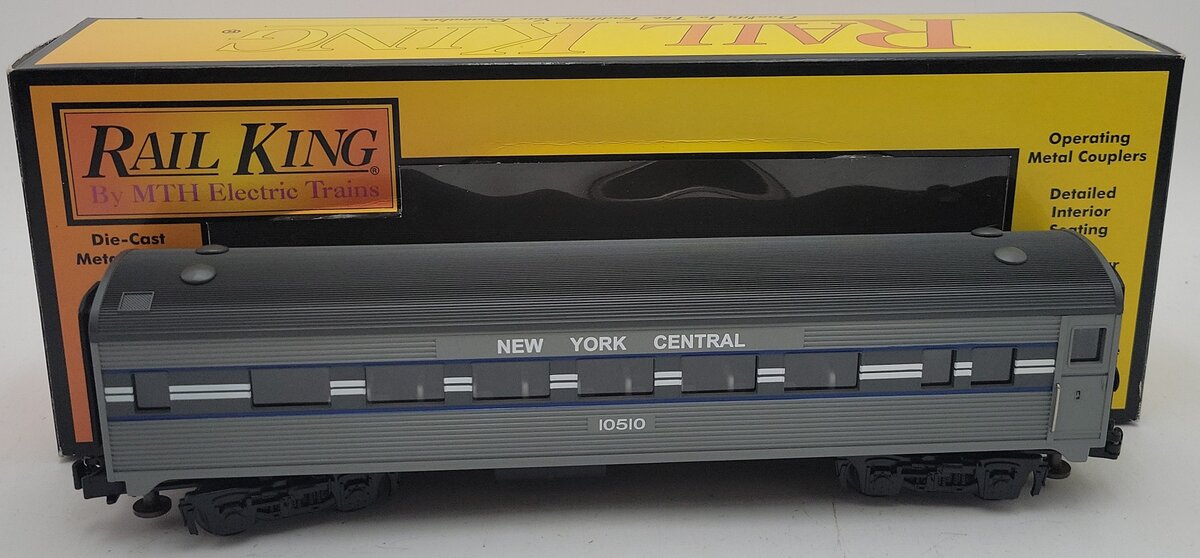 MTH 30-6021 New York Central Streamlined Passenger Car #10510 LN/Box