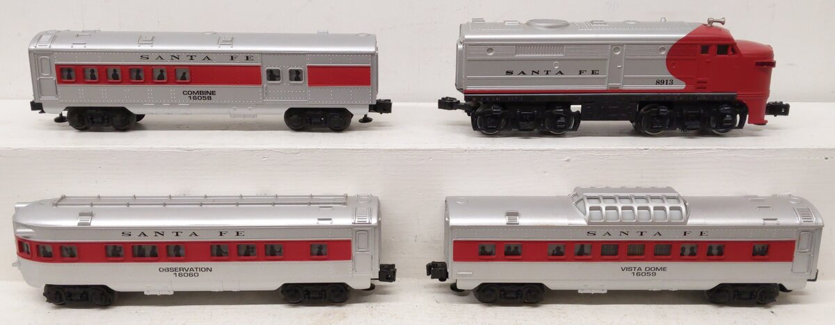Lionel 6-11739 O Gauge Santa Fe Super Chief Diesel Passenger Train Set VG/Box
