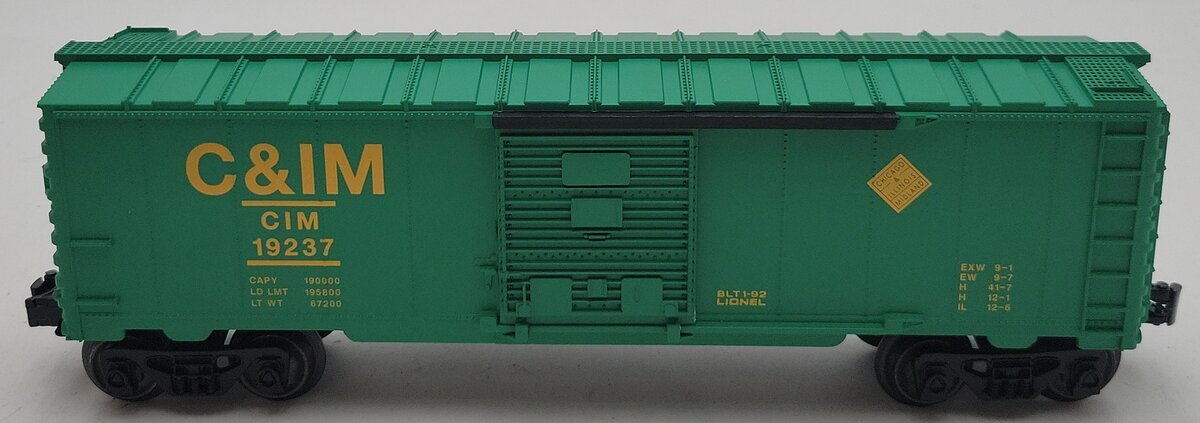 Lionel 6-19237 O Gauge Chicago & Illinois Midland Boxcar LN/Box