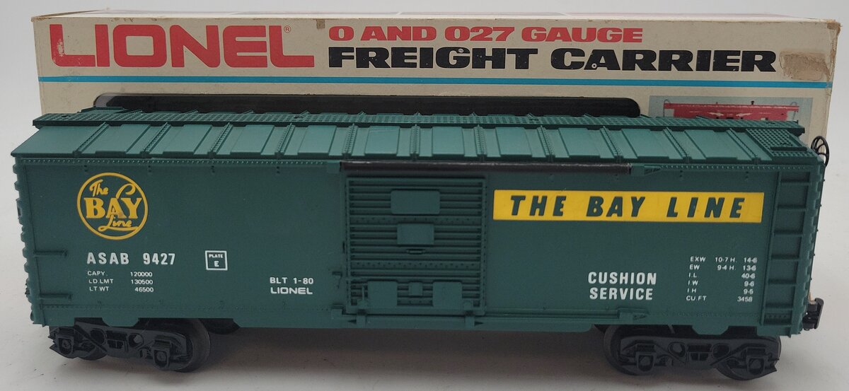 Lionel 6-9427 O Gauge Bay Line Boxcar EX/Box