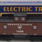 K-Line K7406 O Gauge Pennsylvania Caboose w/Smoke & Lights EX/Box