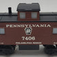 K-Line K7406 O Gauge Pennsylvania Caboose w/Smoke & Lights EX/Box