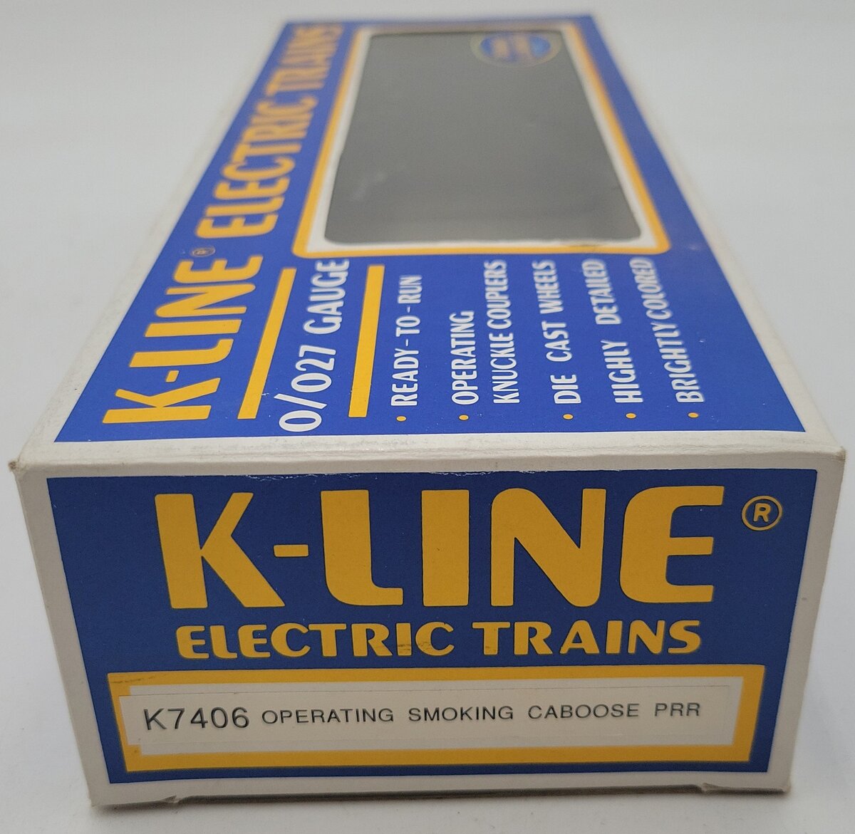 K-Line K7406 O Gauge Pennsylvania Caboose w/Smoke & Lights EX/Box