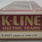K-Line K6321 O Gauge Union 76 Single Dome Tank Car #6321 EX/Box