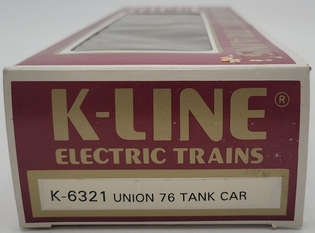 K-Line K6321 O Gauge Union 76 Single Dome Tank Car #6321 EX/Box