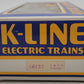 K-Line K6137 O/O27 Chicago & Northwestern Lighted Caboose LN/Box