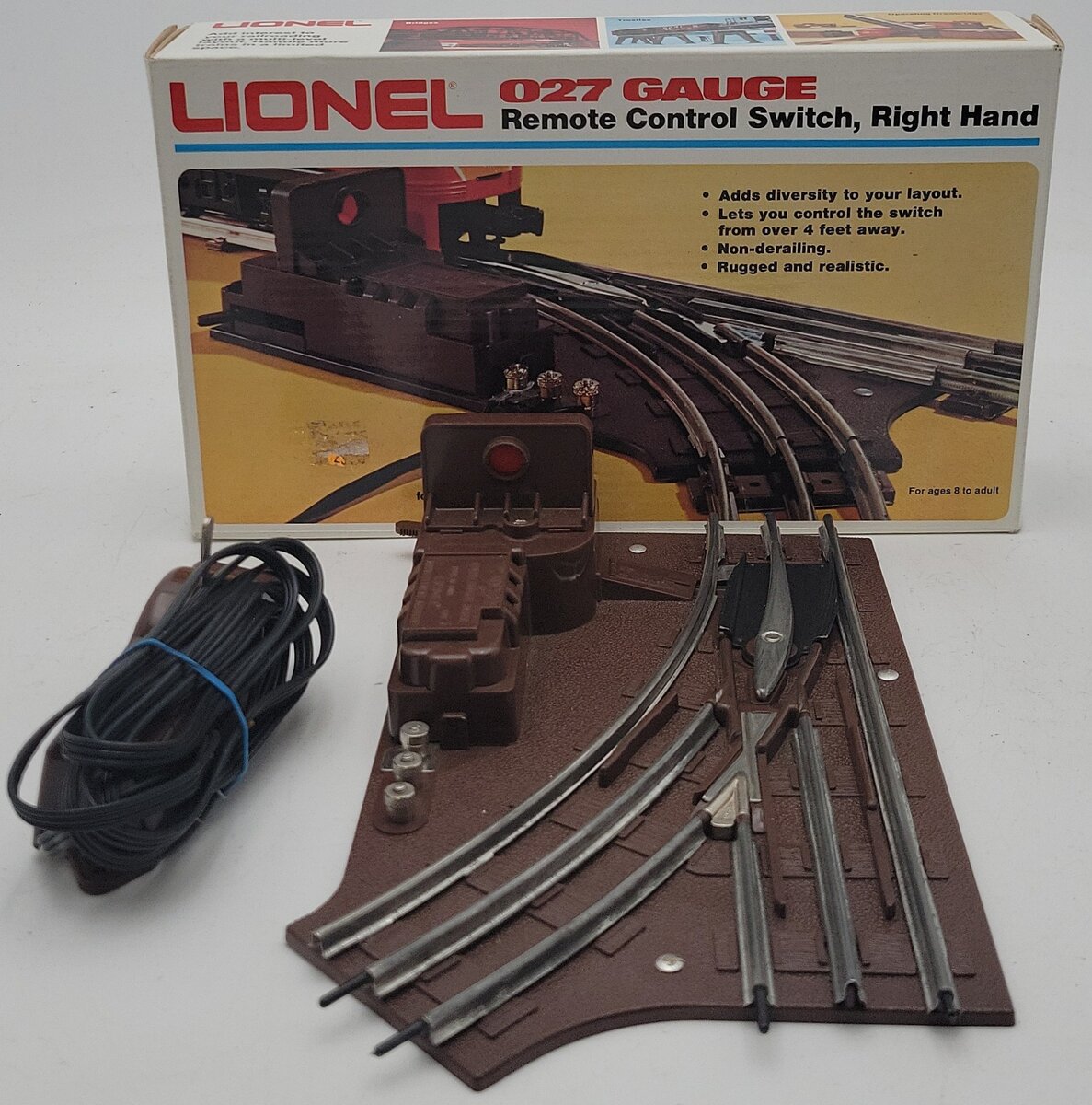 Lionel 6-5122 027 Right Hand Remote Control Switch Turnout EX/Box