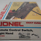 Lionel 6-5122 027 Right Hand Remote Control Switch Turnout EX/Box