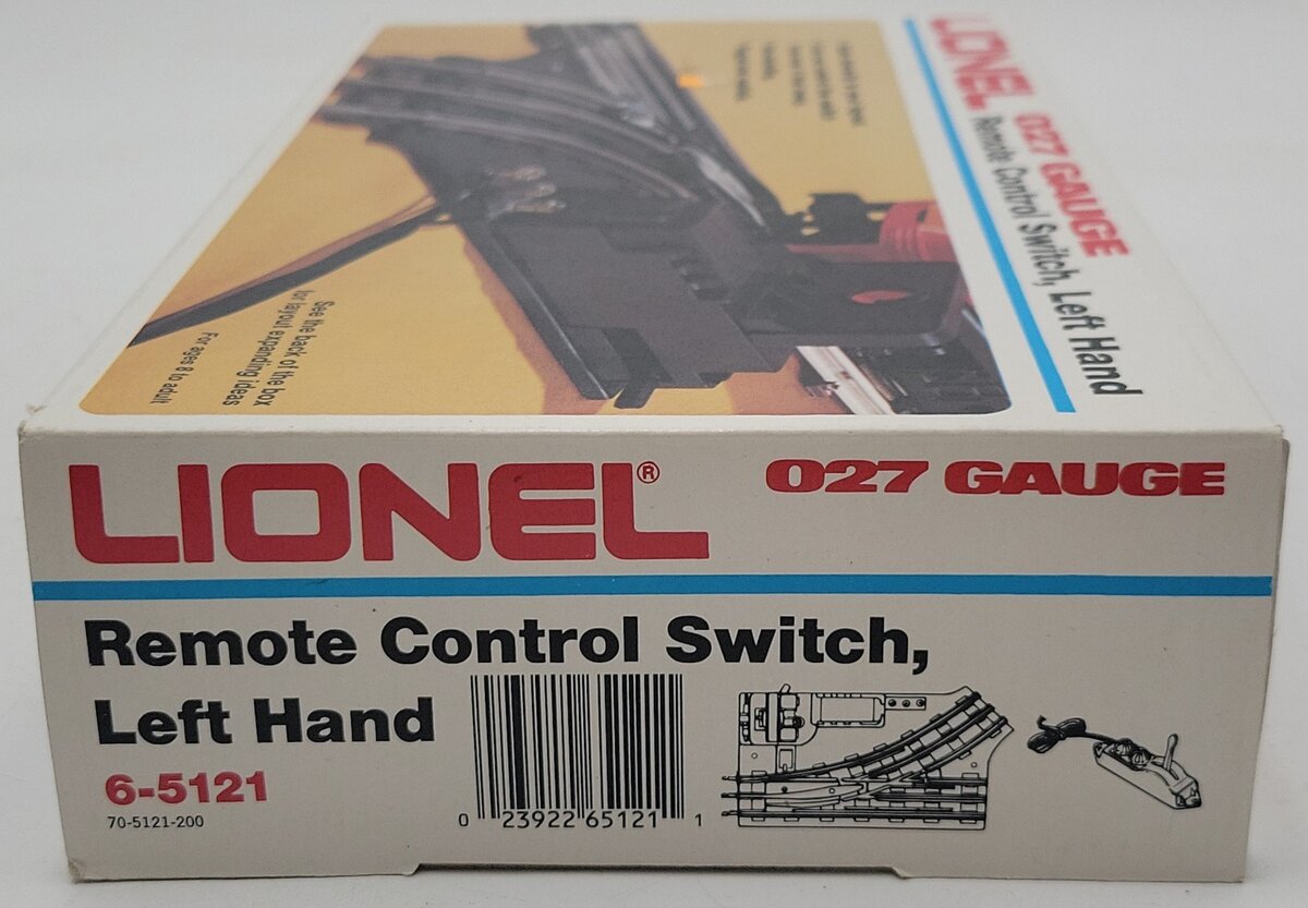 Lionel 6-5121 O O27 Left Hand Remote Control Switch Turnout EX/Box