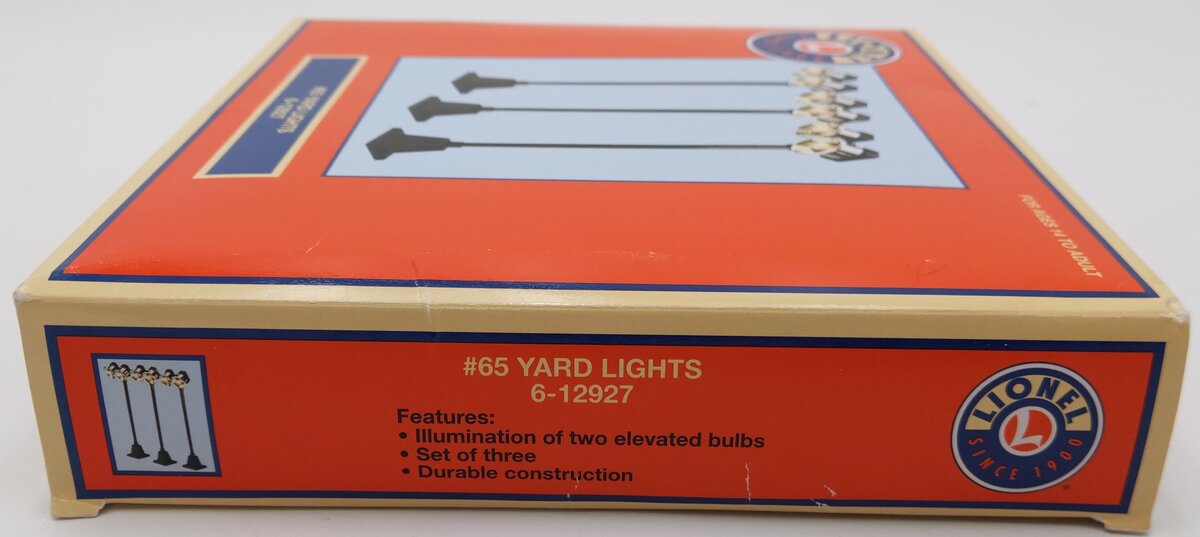 Lionel 6-12927 O Dual Illuminated #65 Yard Lights (Set of 3) LN/Box