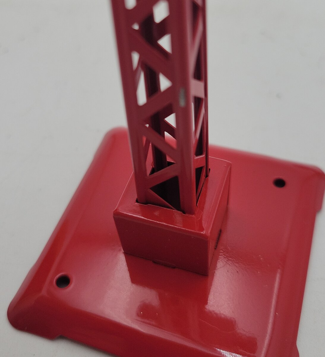 MTH 30-1036 O&O27 Gauge Red Tinplate Warning Bell Signal #69 W/Track Activation EX/Box