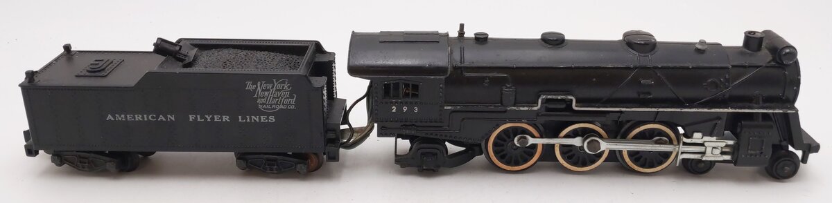 American Flyer 293 Vintage S NY, NH & Hartford 4-6-2 Steam Locomotive & Tender VG