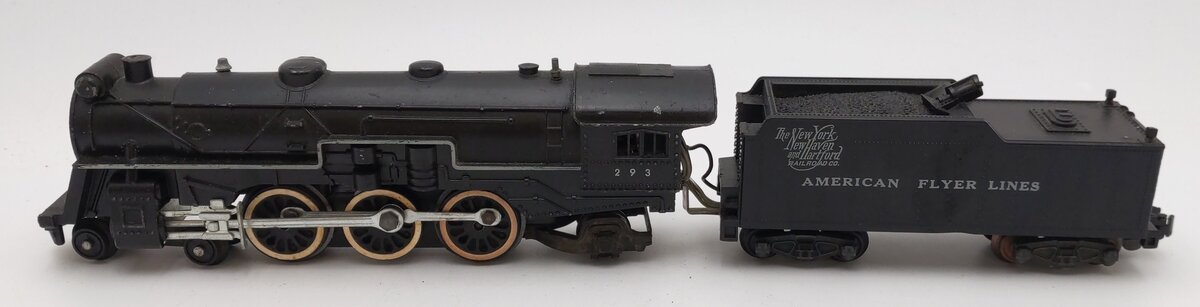American Flyer 293 Vintage S NY, NH & Hartford 4-6-2 Steam Locomotive & Tender VG