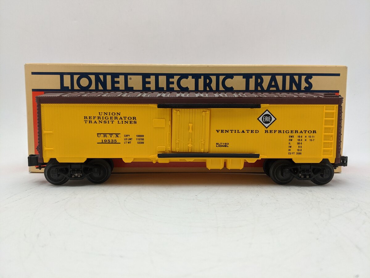 Lionel 6-19535 O Union Refrigerator Transit Lines Erie Reefer Car #19535 EX/Box