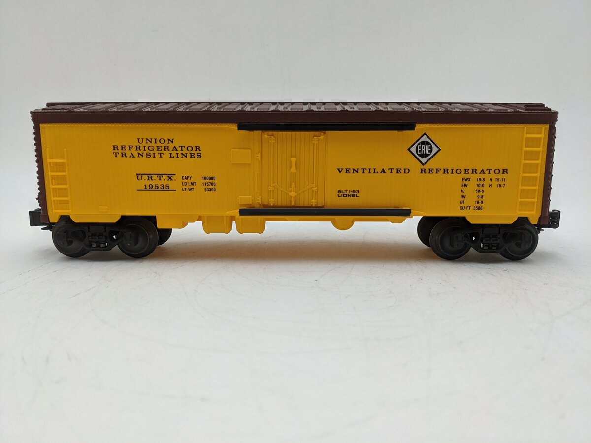 Lionel 6-19535 O Union Refrigerator Transit Lines Erie Reefer Car #19535 EX/Box