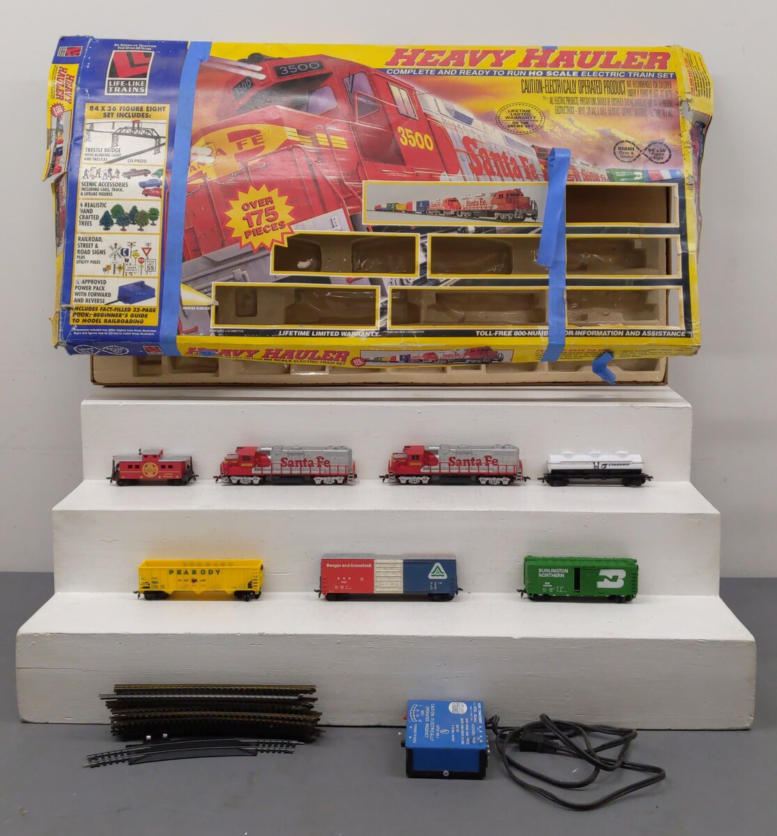 Life Like 8727 HO Scale Heavy Hauler Set/Box