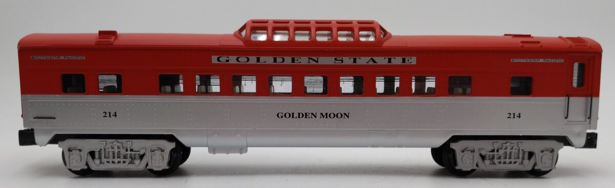 K-Line K4532-0214 O SP Golden State "Golden Moon" 13.5 " Vista Dome Car #214 EX/Box