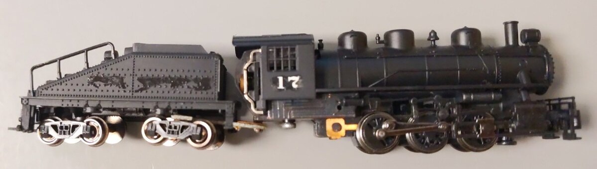 Bachmann 50598 N Unlettered USRA 0-6-0 Switcher Steam Locomotive and Tender #17 EX/Box