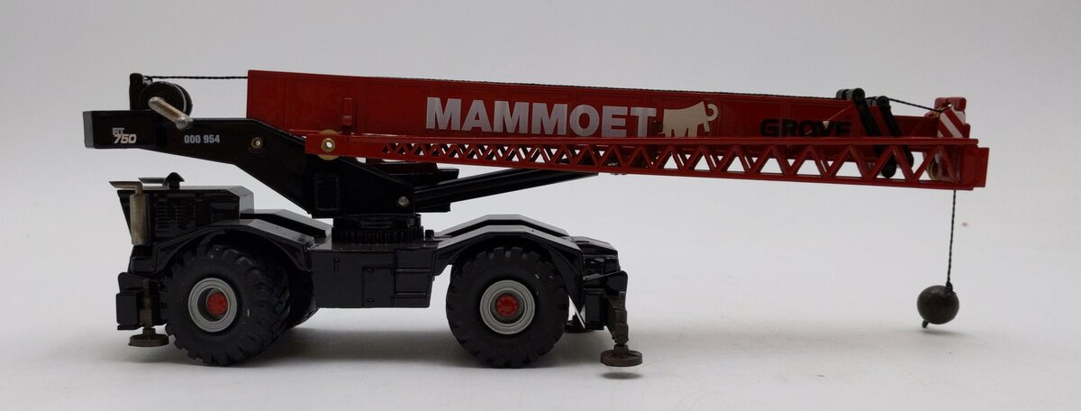 NZG Modelle 1:50 Scale Diecast Grove RT750 Truck Crane - Mammoet EX/Box