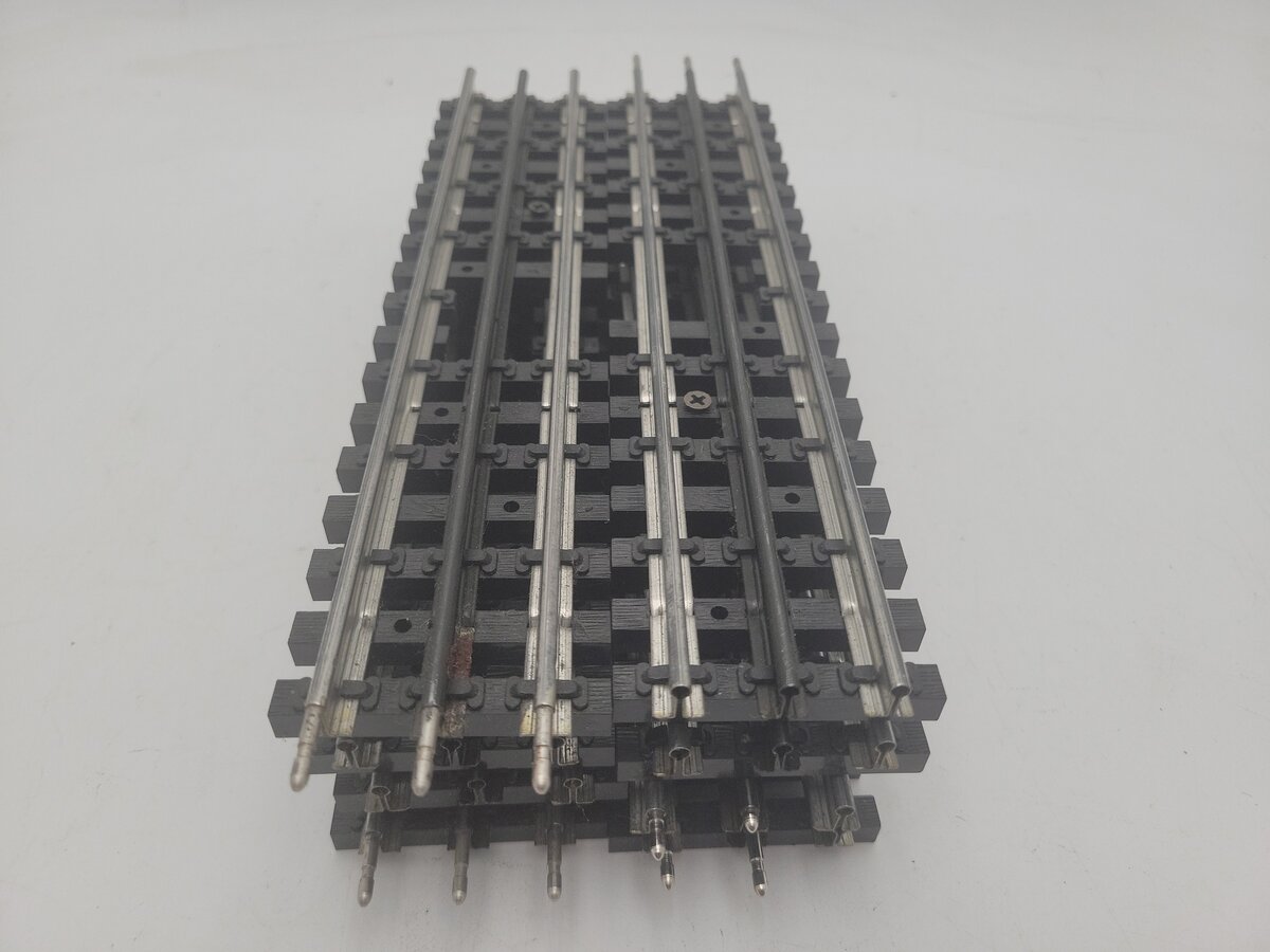 K-Line O Gauge Super K Shadow Rail 10" Straight Track Sections (8) VG