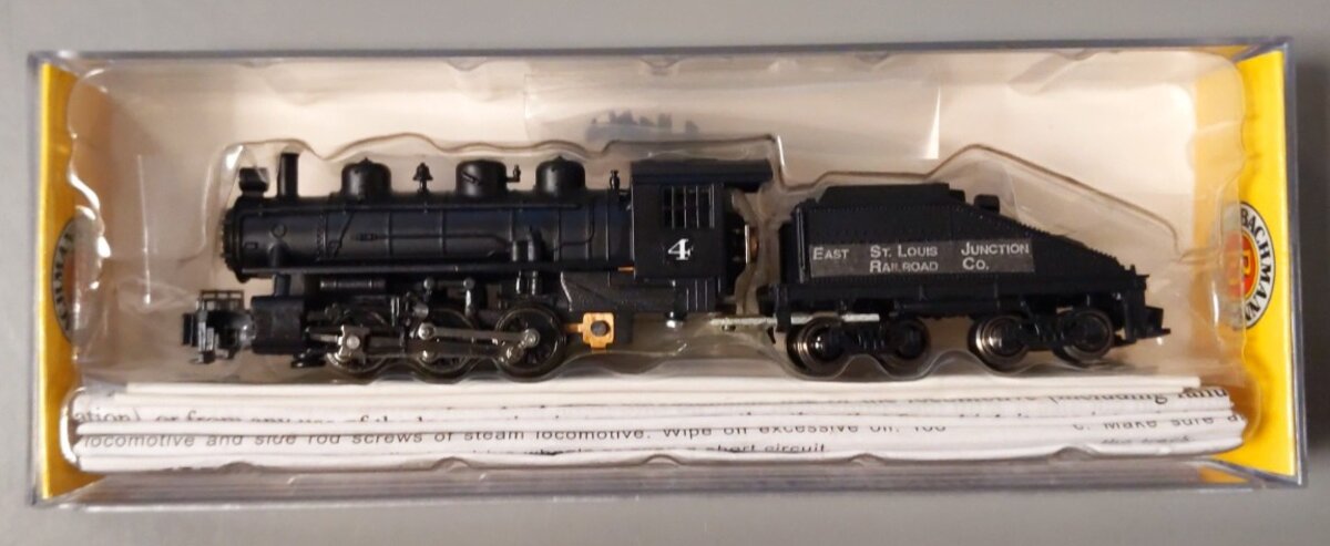 Bachmann 50598 N Unlettered USRA 0-6-0 Switcher Steam Locomotive and Tender EX/Box