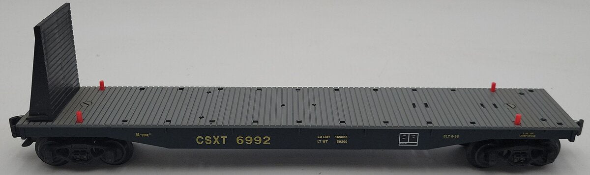 K-Line K6992 CSX Classic Flatcar EX/Box