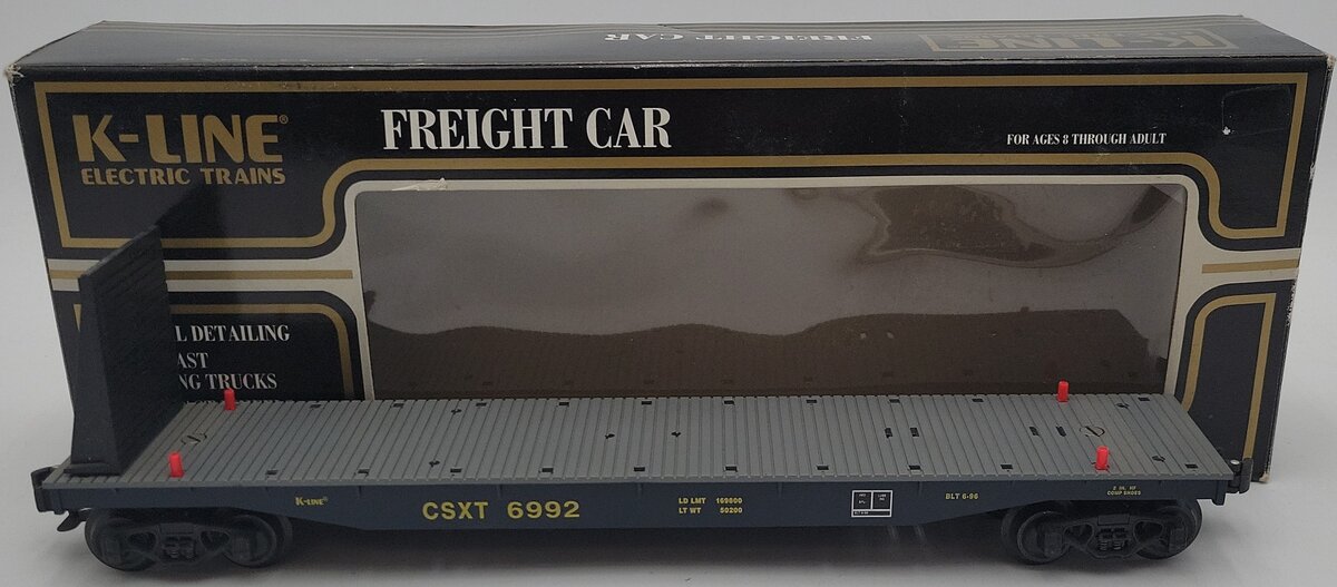 K-Line K6992 CSX Classic Flatcar EX/Box