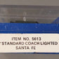 Bachmann 5633 N Scale Santa Fe Passenger Car # 2713 EX/Box