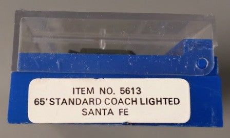 Bachmann 5633 N Scale Santa Fe Passenger Car # 2713 EX/Box