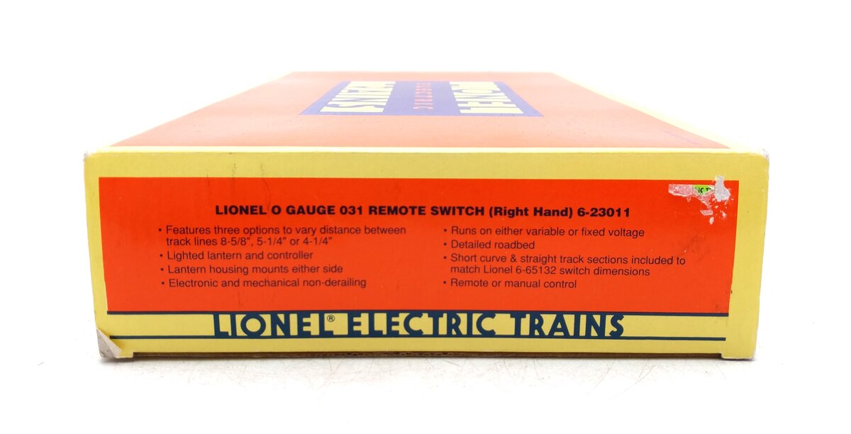 Lionel 6-23011 O O31 Right Hand Remote Control Switch Turnout EX/Box