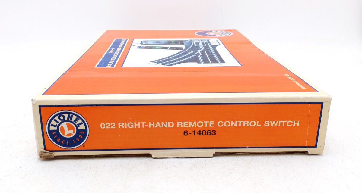 Lionel 6-14063 O 31" Remote-Control 022 Right Hand Switch Turnout EX/Box