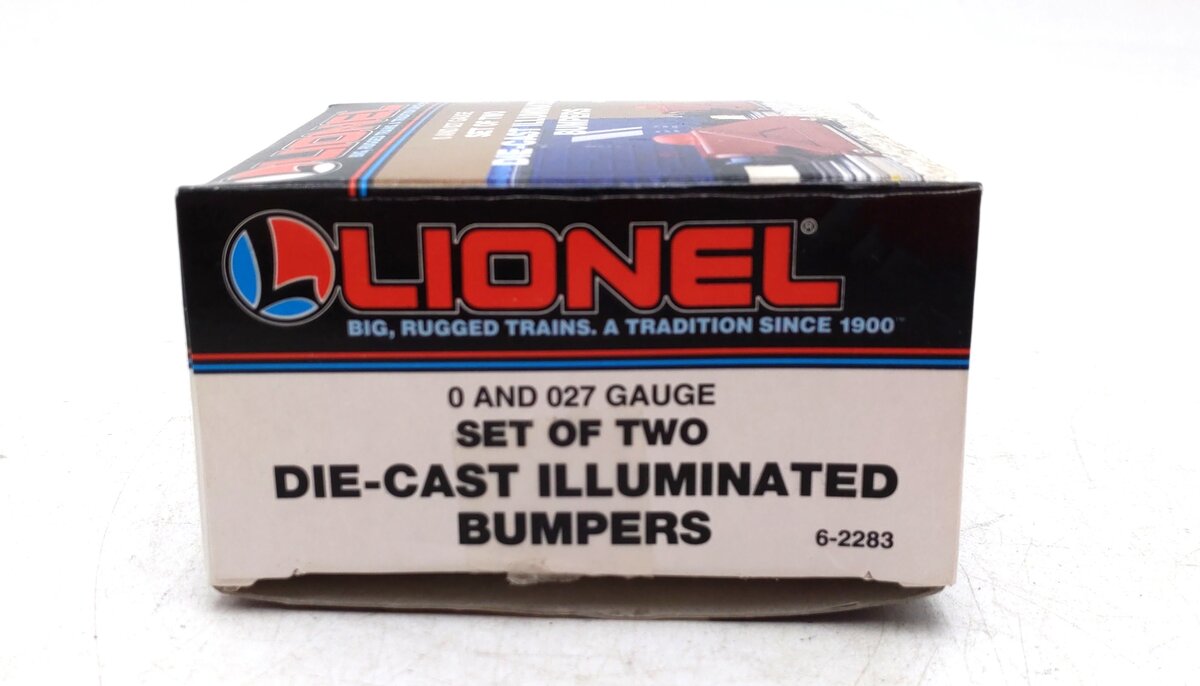 Lionel 6-2283 O/O27 Gauge Diecast Illuminated Bumpers (Set of 2) EX/Box