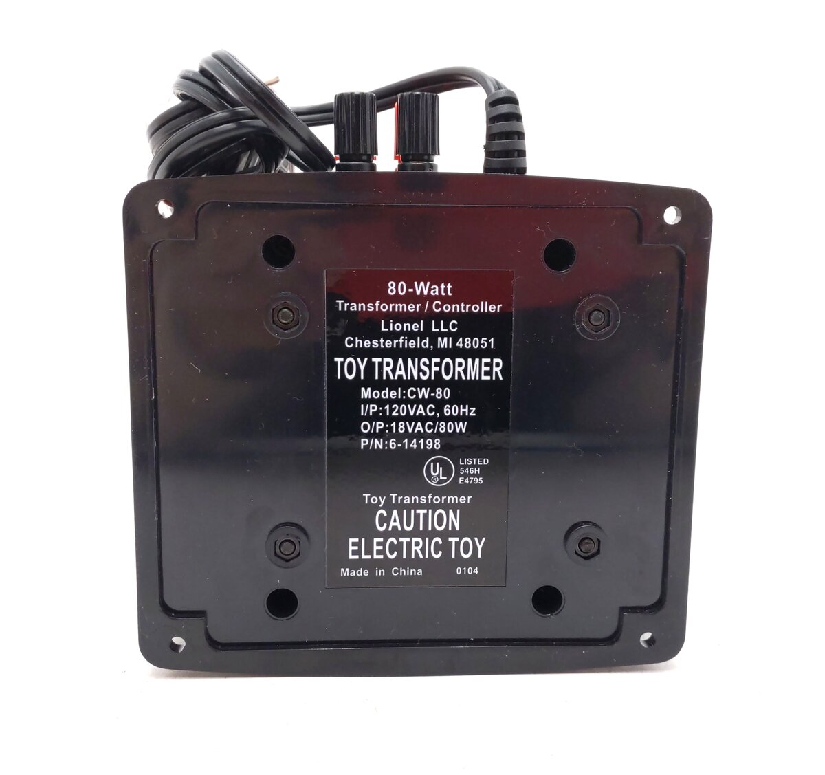 Lionel CW-80 O Gauge 80 Watt Transformer EX/Box