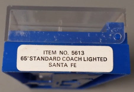 Bachmann 5613 Santa Fe Passenger Coach Car EX/Box