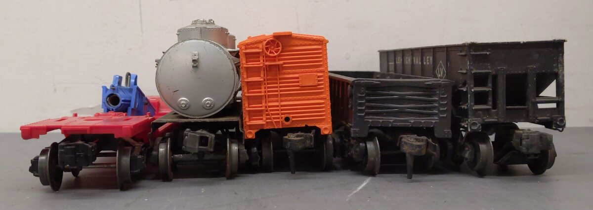 Lionel Vintage O Freight Cars: X1004, 6465, 1002, 6456, 3309 [5] VG