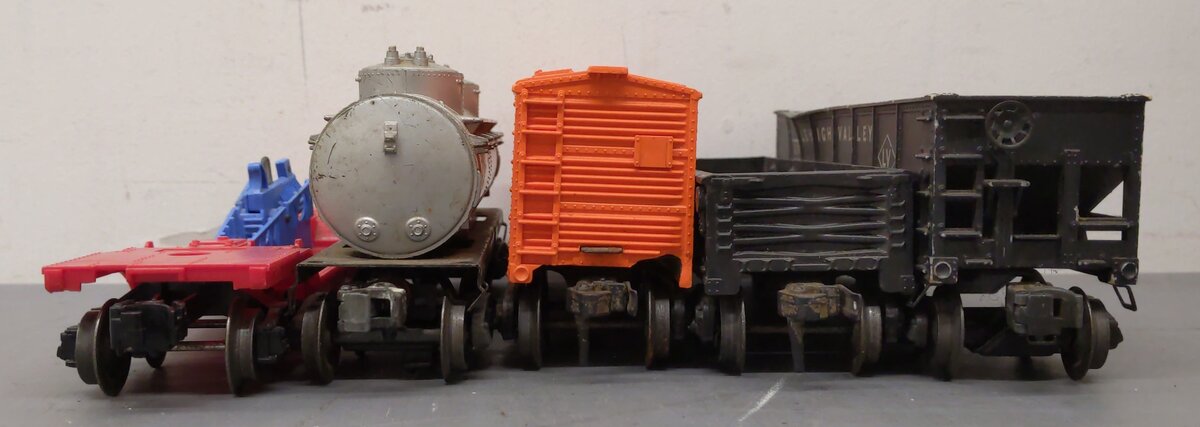Lionel Vintage O Freight Cars: X1004, 6465, 1002, 6456, 3309 [5] VG