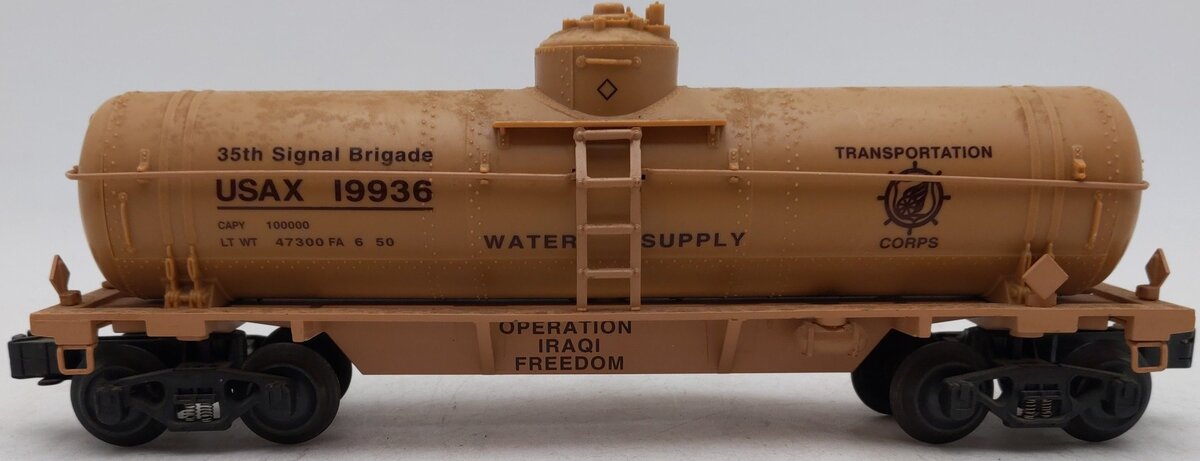 K-Line K19936 Operation Iraqi Freedom Tank Car 35th Signal Brigade EX