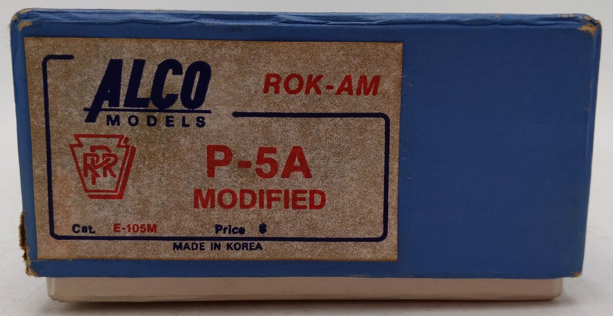 Alco Models E-105 HO Brass Pennsylvania P-5A Electric Locomotive - Unpainted VG/Box