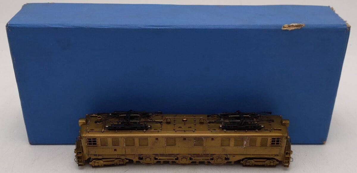 Alco Models E-105 HO Brass Pennsylvania P-5A Electric Locomotive - Unpainted VG/Box