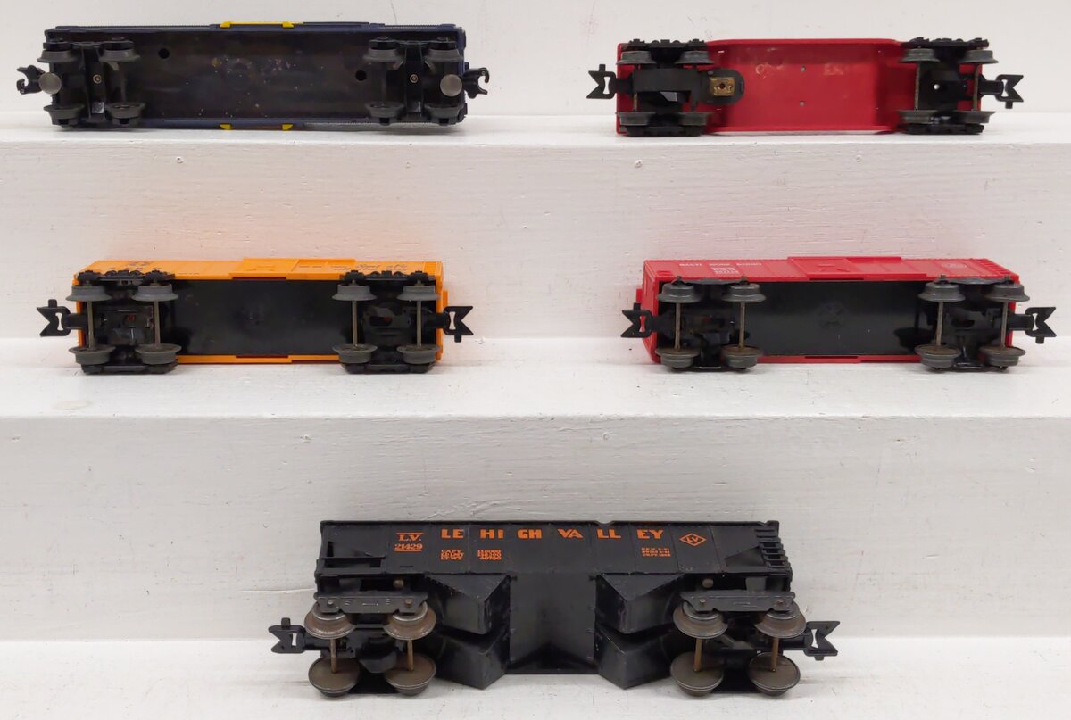 Lionel & Marx O Gauge Assorted Freight Cars: 9706, 21429, 4571, 3280, 467110 [5] VG