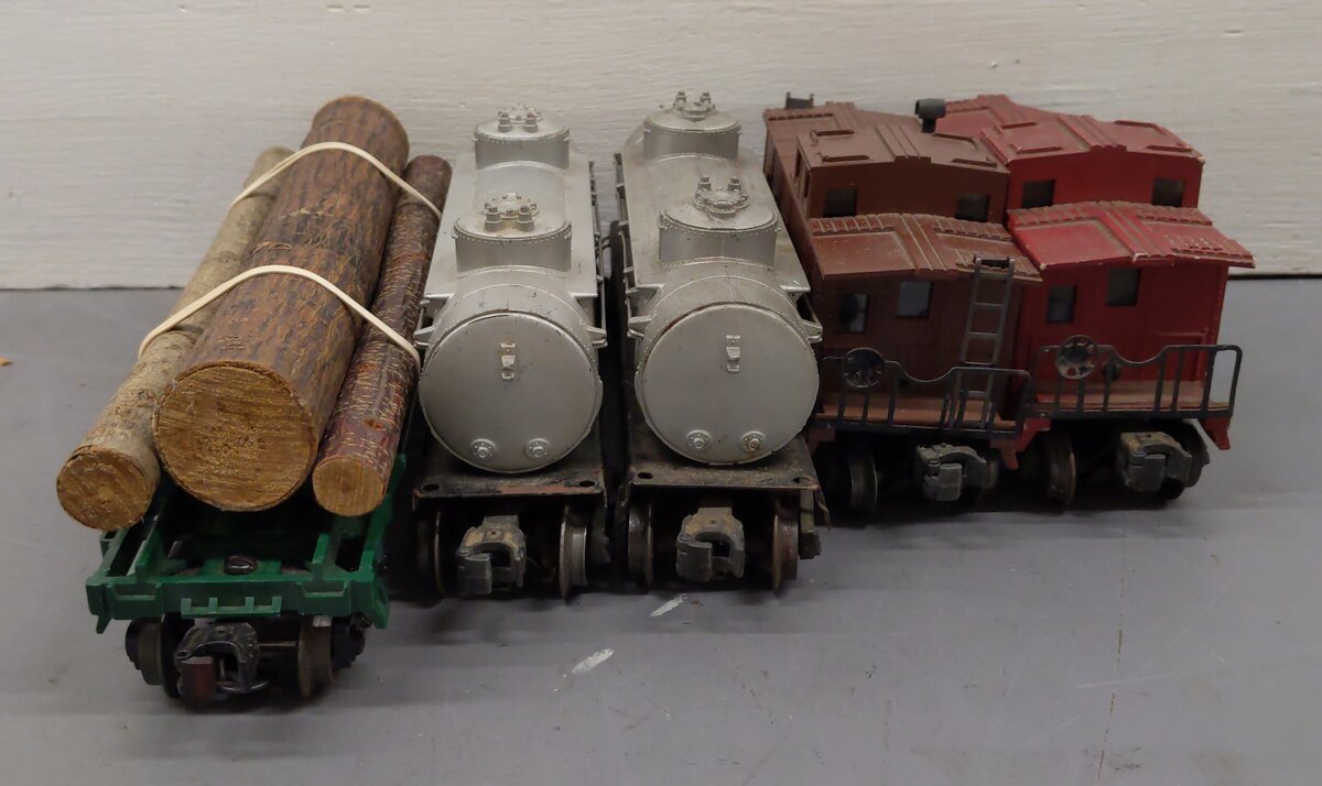 Lionel Vintage O Freight Cars: 6357, 6361, 6457, 6465, 6465 [5] VG