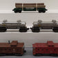 Lionel Vintage O Freight Cars: 6357, 6361, 6457, 6465, 6465 [5] VG