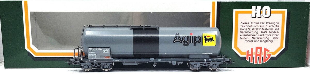 HAG 382 HO Scale SBB Agip Tank Car LN/Box
