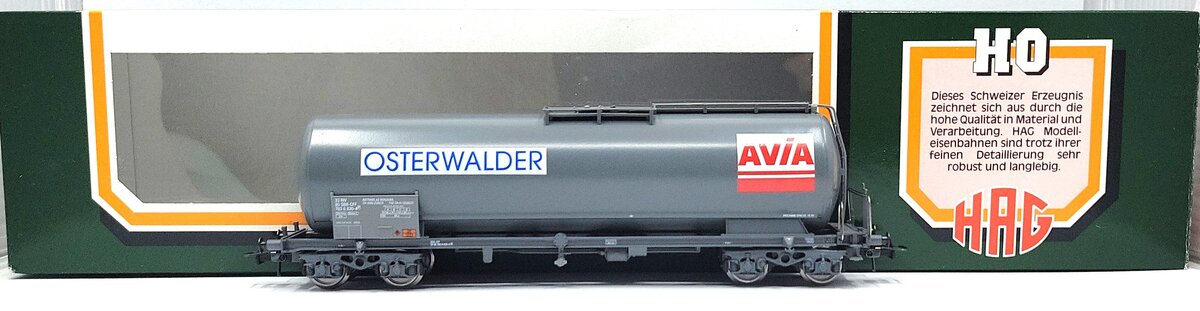 HAG 382 HO Scale SBB AVIA Tank Car LN/Box