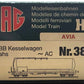 HAG 382 HO Scale SBB AVIA Tank Car LN/Box