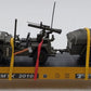 RMT 96699-035 O Gauge RMTX Flatcar w/ Custom U.S Army Jeep #20105 EX/Box