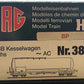 HAG 382 HO Scale SBB BP Tank Car LN/Box