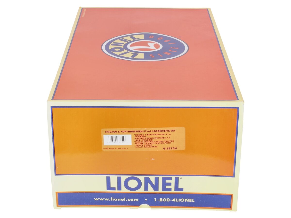 Lionel 6-38754 O C&NW Legacy F-7 AA Diesel Locomotive Set #401/#403 EX/Box