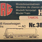 HAG 382 HO Scale SBB TAMOIL Tank Car LN/Box